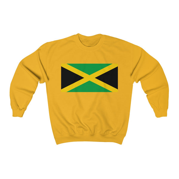 Jamaican Flag - Unisex Heavy Blend™ Crewneck Sweatshirt - CocoaLime