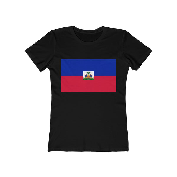 Haiti Flag - Women's Slim Fit Tee - T-Shirt - Cocoalime Apparel 