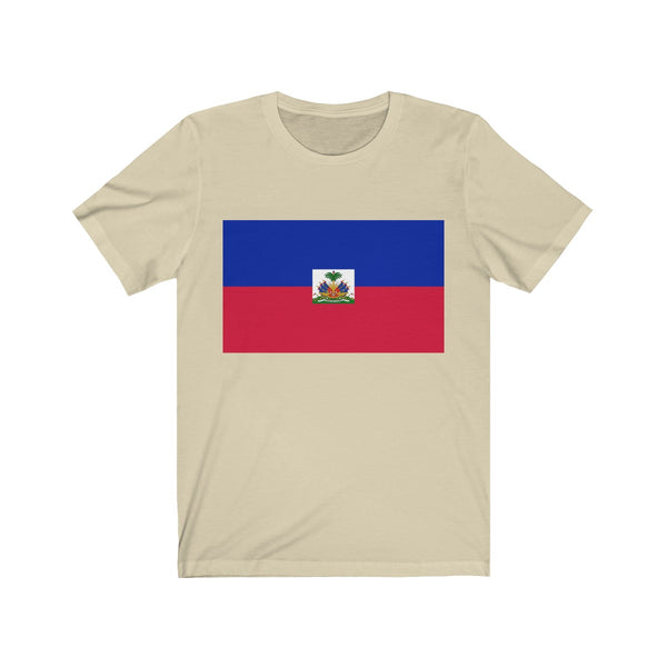 Haiti Flag - Unisex Jersey Short Sleeve Tee - T-Shirt - Cocoalime Apparel 