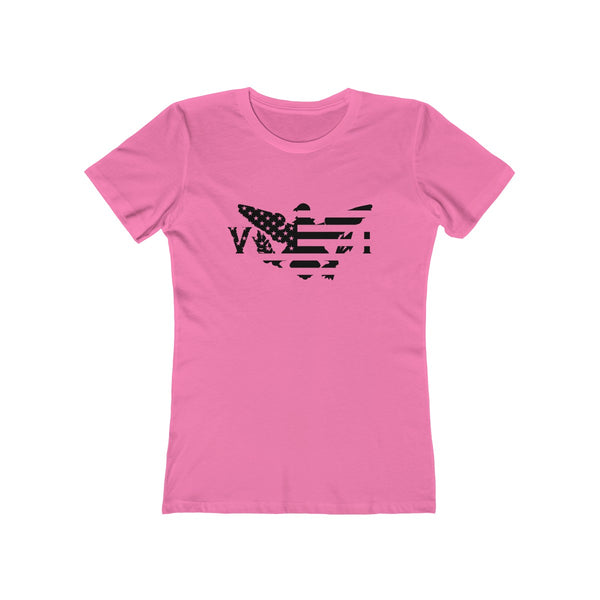 US x VI - Black - Women's Slim Fit Tee - CocoaLime