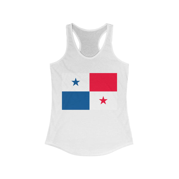 Panama Flag -  Women's Slim Fit Racerback Tank - Tank Top - Cocoalime Apparel 