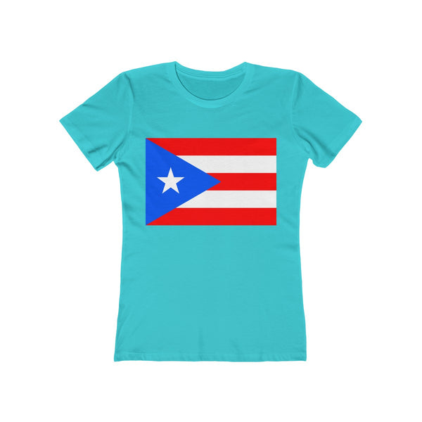 Puerto Rico Flag - Women's Slim Fit Tee - T-Shirt - Cocoalime Apparel 