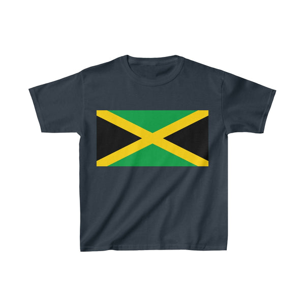 Jamaican Flag - Kids Heavy Cotton™ Tee - CocoaLime