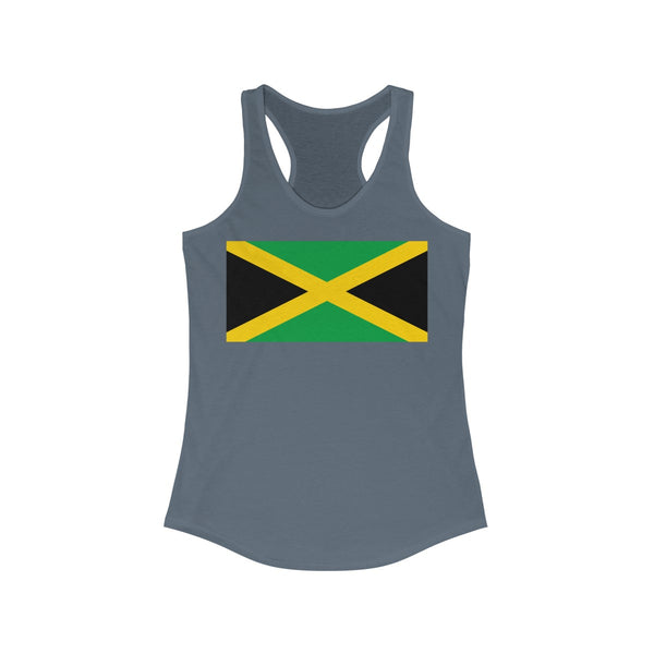 Jamaican Flag -  Women's Slim Fit Racerback Tank - CocoaLime