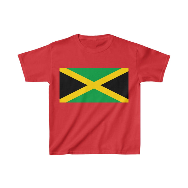 Jamaican Flag - Kids Heavy Cotton™ Tee - CocoaLime