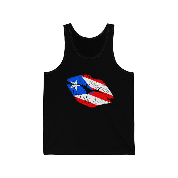 Puerto Rico Lip Service - Unisex Jersey Tank - Tank Top - Cocoalime Apparel 