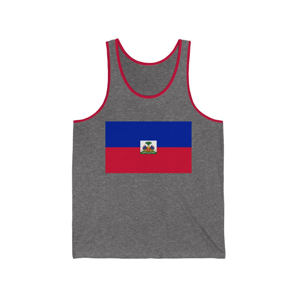 Haiti Flag - Unisex Jersey Tank - Tank Top - Cocoalime Apparel 