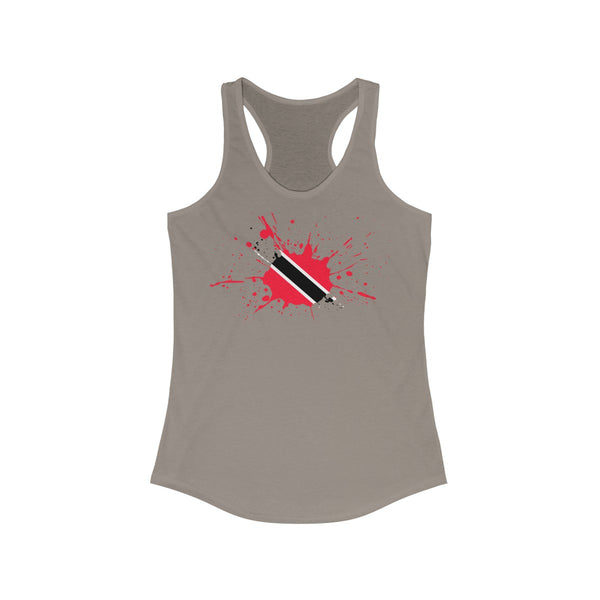 Trinidad & Tobago Paint -  Women's Slim Fit Racerback Tank - CocoaLime