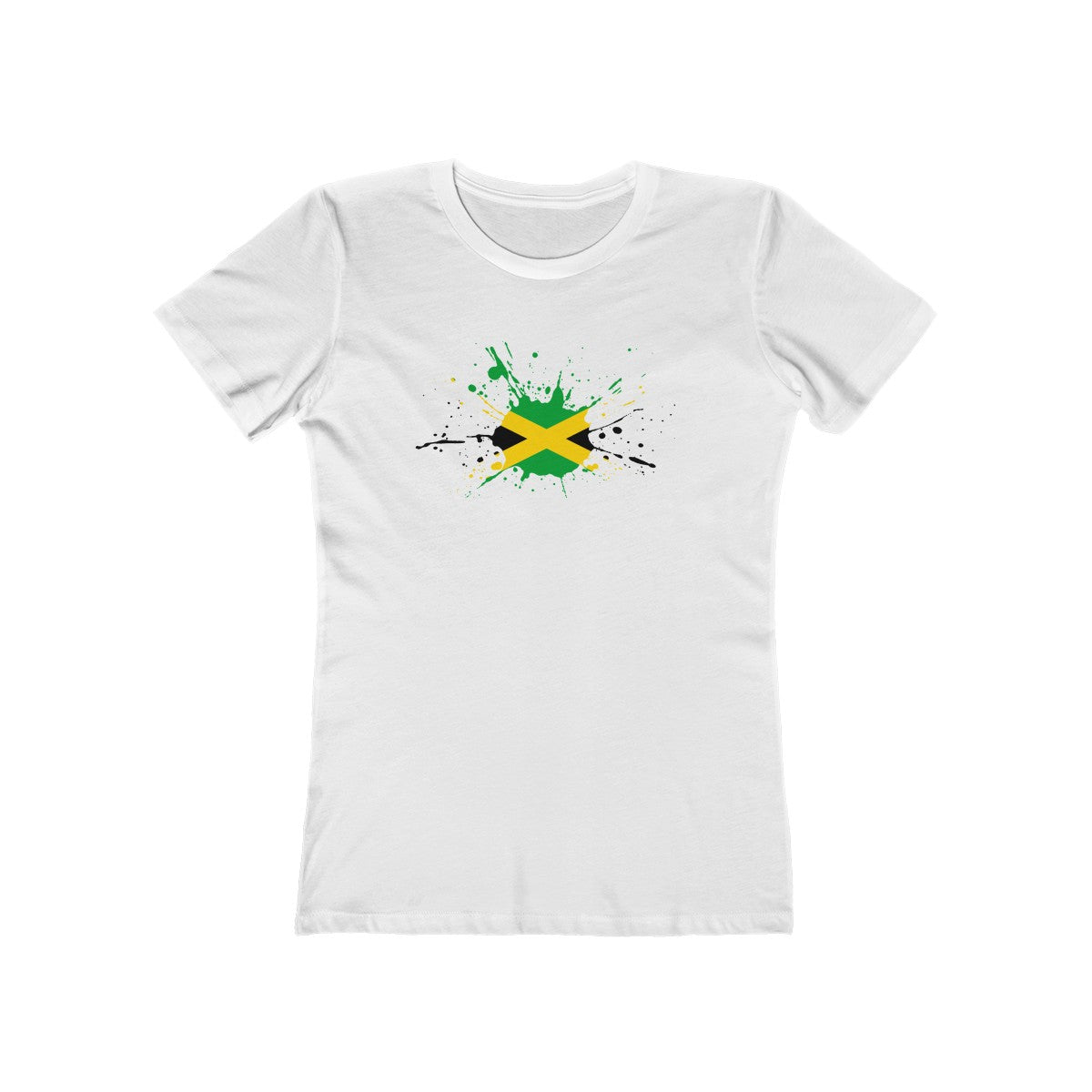 Jamaican Paint - Women's Slim Fit Tee - CocoaLime