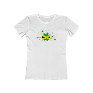 Jamaican Paint - Women's Slim Fit Tee - CocoaLime