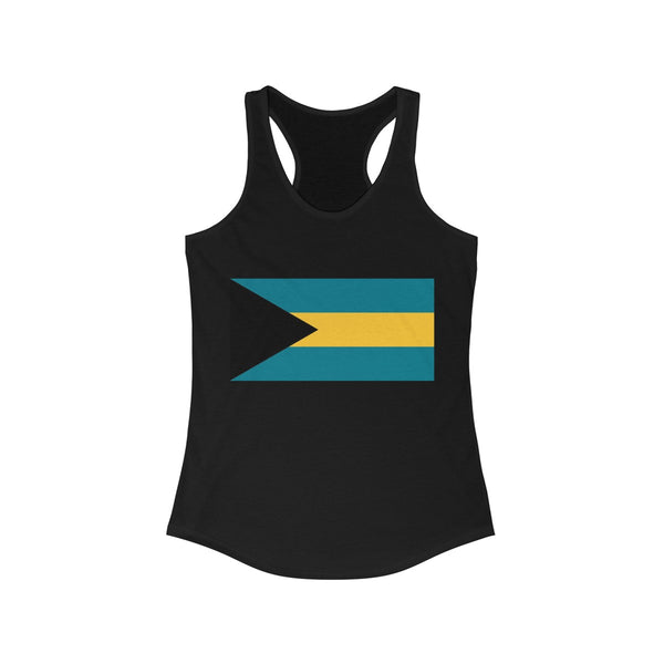Bahamas Flag -  Women's Slim Fit Racerback Tank - Tank Top - Cocoalime Apparel 