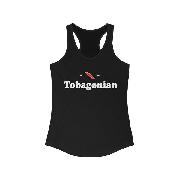 Tobagonian -  Women's Slim Fit Racerback Tank - Tank Top - Cocoalime Apparel 