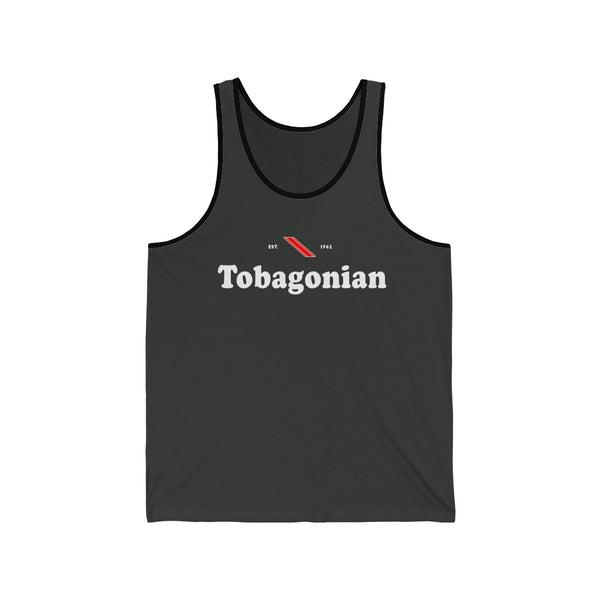 Tobagonian - Unisex Jersey Tank - Tank Top - Cocoalime Apparel 