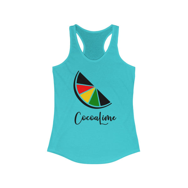 CocoaLime - Women's Slim Fit Racerback Tank - CocoaLime