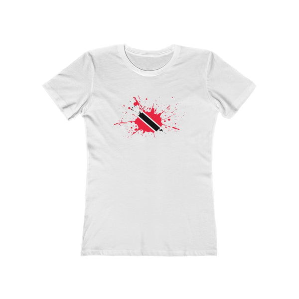 Trinidad & Tobago Paint - Women's Slim Fit Tee - CocoaLime