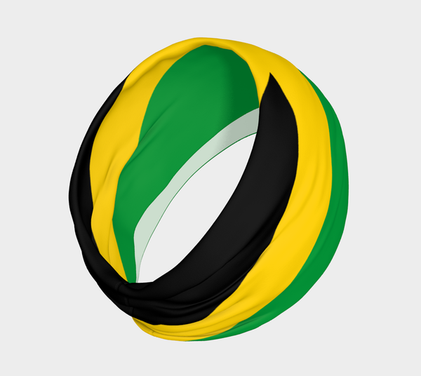 Jamaica Flag Multi-Use Headband - Headband - Cocoalime Apparel 