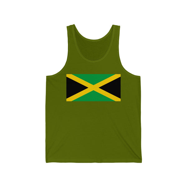 Jamaican Flag - Unisex Jersey Tank - CocoaLime