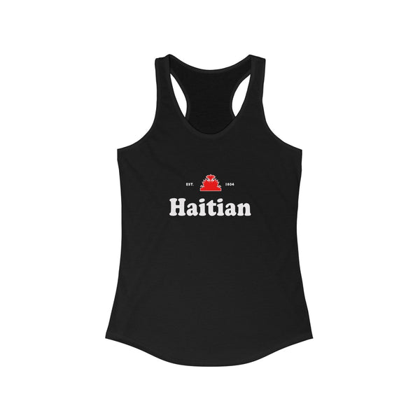 Haitian -  Women's Slim Fit Racerback Tank - Tank Top - Cocoalime Apparel 