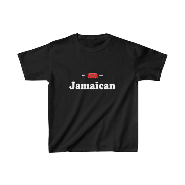 Jamaican - Kids Heavy Cotton™ Tee - CocoaLime