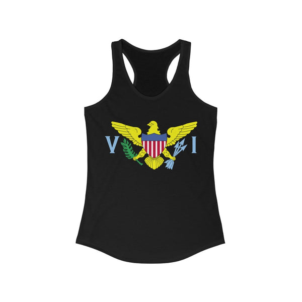 USVI Flag - Women's Slim Fit Racerback Tank