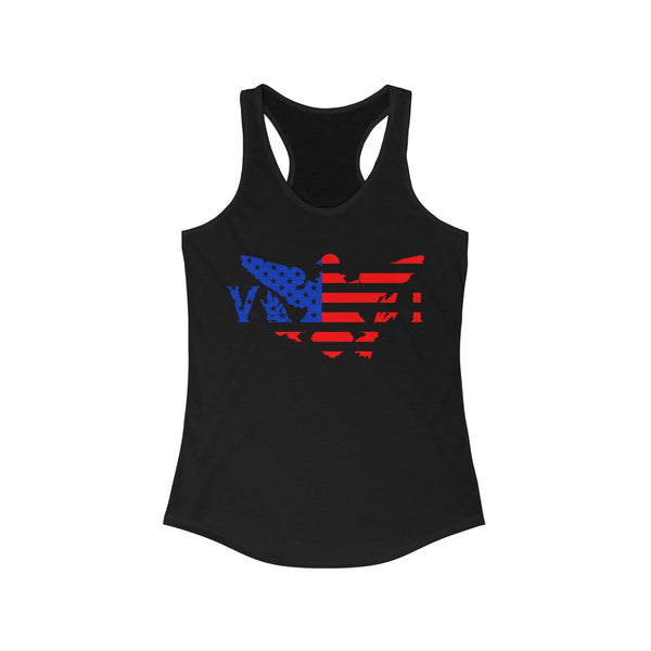 US x VI - Color - Women's Slim Fit Racerback Tank - CocoaLime