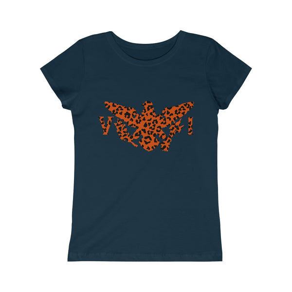 USVI Leopard - Girls Princess Tee - CocoaLime