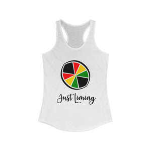 Just Liming - Women's Slim Fit Racerback Tank - CocoaLime