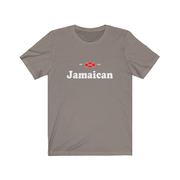 Jamaican - Unisex Jersey Short Sleeve Tee - CocoaLime