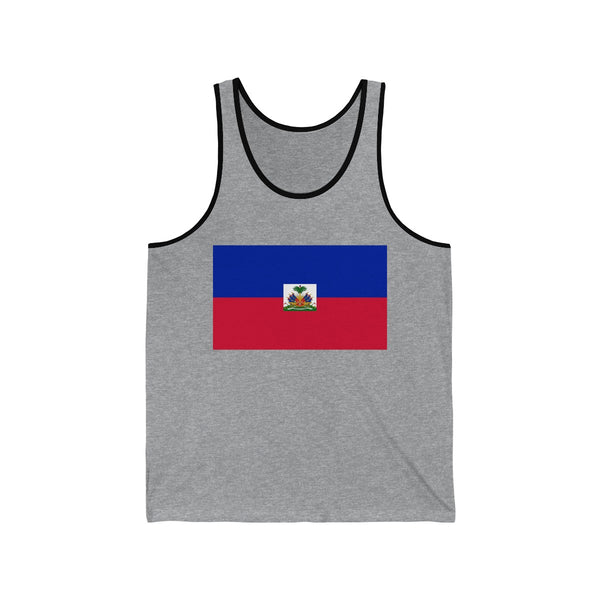 Haiti Flag - Unisex Jersey Tank - Tank Top - Cocoalime Apparel 