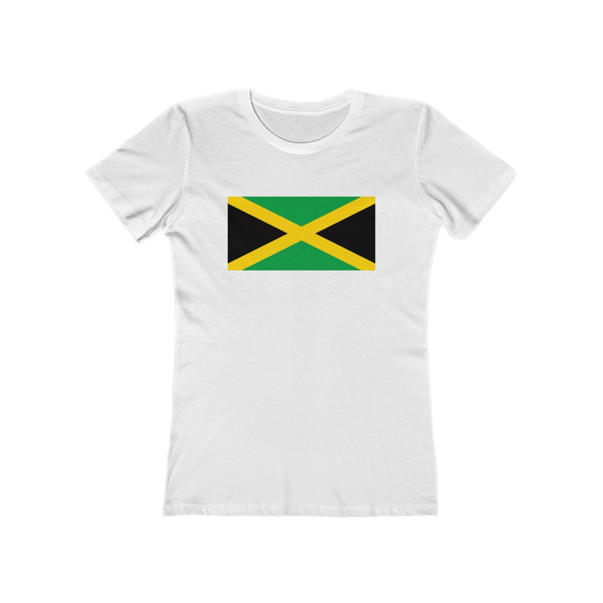 Jamaican Flag - Women's Slim Fit Tee - CocoaLime