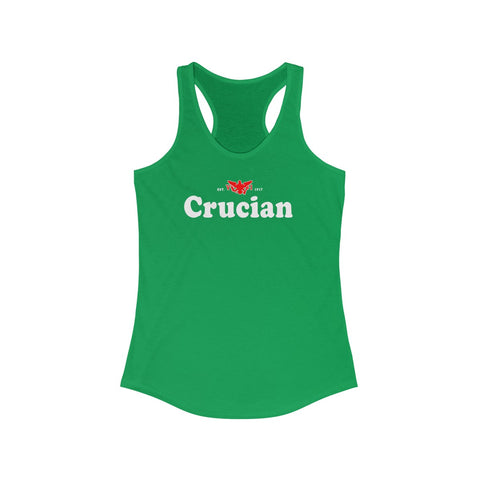 Crucian  - Women's Slim Fit Racerback Tank - CocoaLime