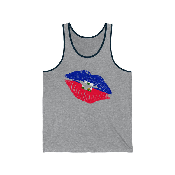 Haiti Lip Service - Unisex Jersey Tank - Tank Top - Cocoalime Apparel 