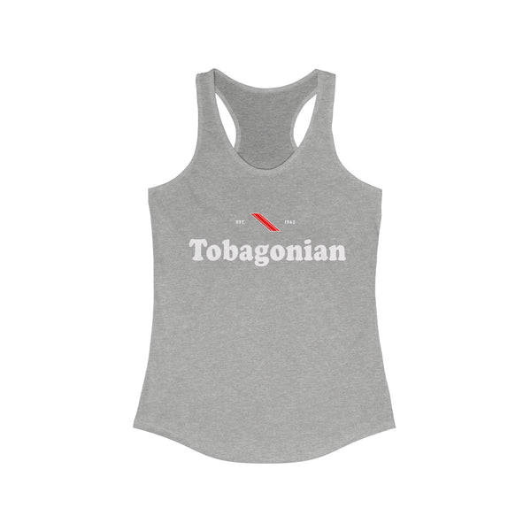 Tobagonian -  Women's Slim Fit Racerback Tank - Tank Top - Cocoalime Apparel 