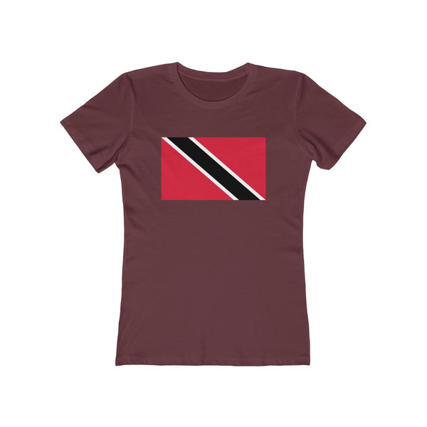 Trinidad & Tobago Flag - Women's Slim Fit Tee - T-Shirt - Cocoalime Apparel 