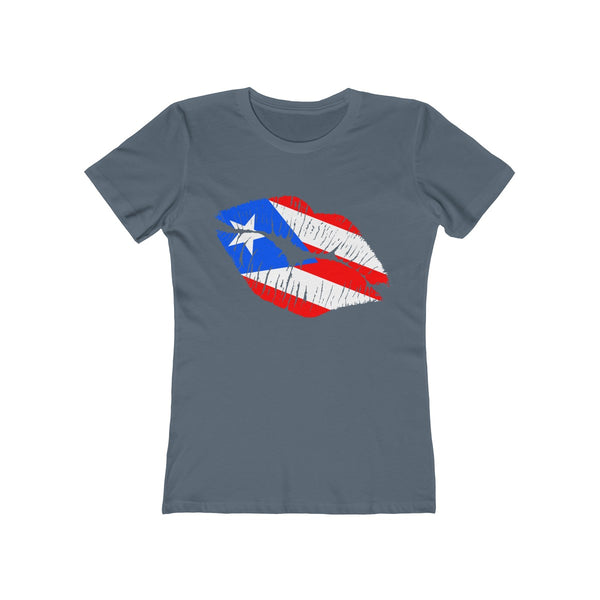 Puerto Rico Lip Service - Women's Slim Fit Tee - T-Shirt - Cocoalime Apparel 