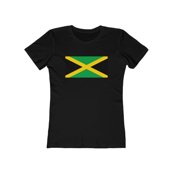 Jamaican Flag - Women's Slim Fit Tee - CocoaLime