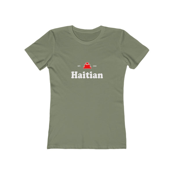 Haitian - Women's Slim Fit Tee - T-Shirt - Cocoalime Apparel 