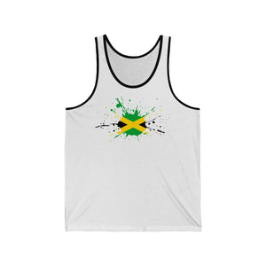 Jamaican Paint - Unisex Jersey Tank - CocoaLime