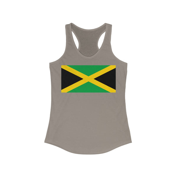 Jamaican Flag -  Women's Slim Fit Racerback Tank - CocoaLime