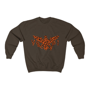 VI Leopard Print - Unisex Heavy Blend™ Crewneck Sweatshirt - CocoaLime