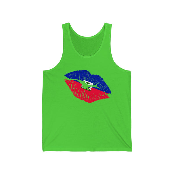 Haiti Lip Service - Unisex Jersey Tank - Tank Top - Cocoalime Apparel 