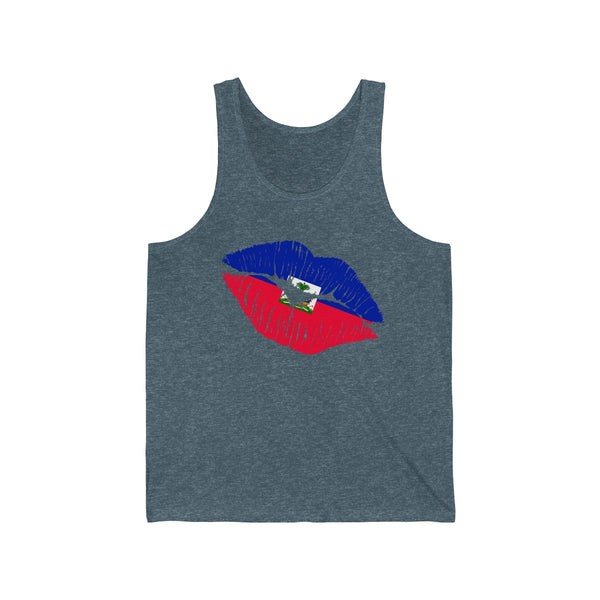 Haiti Lip Service - Unisex Jersey Tank - Tank Top - Cocoalime Apparel 