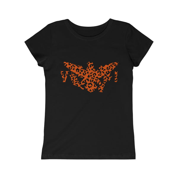 USVI Leopard - Girls Princess Tee - CocoaLime